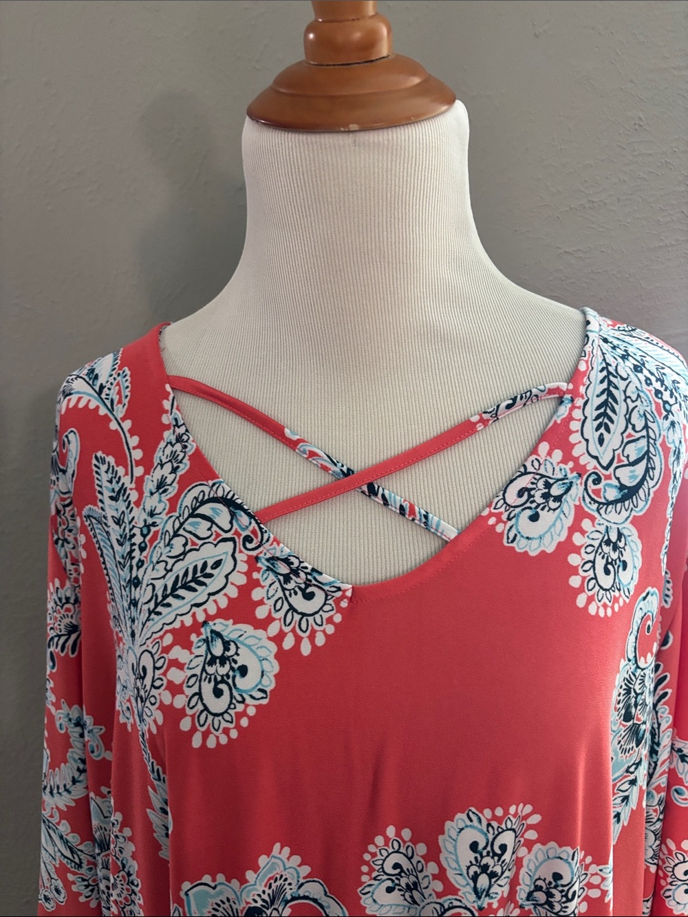 Ruby Rd. Favorites Coral Knit Dress - Picture 2 of 4
